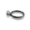 Parel Ring Dames Stalen Zilver Kleur Ring met Witte Zoetwaterparel