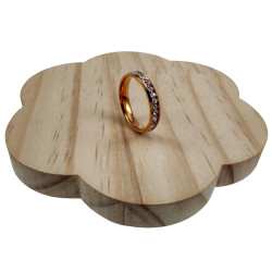 Ring Dames - Roségoudkleur RVS - Ring met Strass Steentjes