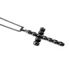 RVS Jasseron-Ketting + Kruis Hanger met Schedel - Ketting 60cm x 3mm