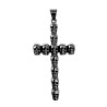 RVS Jasseron-Ketting + Kruis Hanger met Schedel - Ketting 60cm x 3mm