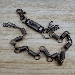 Portemonneeketting met Industriële Schakels Sleutelhanger Broekketting
