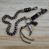 Heren Portemonneeketting met Sleutelring en Hoorn Hanger Broekketting