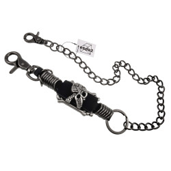 Heren Portemonneeketting met Karveel en Metalen Ringen Broekketting