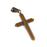 55cm x 2mm Jasseron-ketting + Kruishanger Unisex - Bicolor RVS