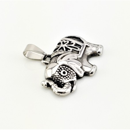 Symbolische RVS Olifant Hanger (exclusief ketting)