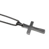 55cm x 2mm Jasseron-ketting + Kruishanger met Gebed - RVS - Unisex