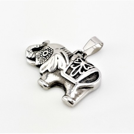 Symbolische RVS Olifant Hanger (exclusief ketting)