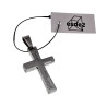 55cm x 2mm Jasseron-ketting + Kruishanger met Gebed - RVS - Unisex