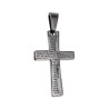 55cm x 2mm Jasseron-ketting + Kruishanger met Gebed - RVS - Unisex