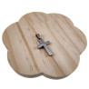 55cm x 2mm Jasseron-ketting + Kruishanger met Gebed - RVS - Unisex