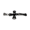 RVS Jasseron-ketting + Kruishanger met Jezus en INRI - Unisex