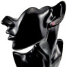 RVS Hartvormige Oorbellen met Roze Cubic Zirkonia Dames