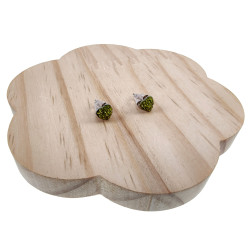 RVS Hartvormige Oorbellen met Limoengroene Cubic Zirkonia Dames