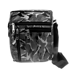 Waterdichte Schoudertas Unisex - Camouflage Grijs - 21 x 17 x 7 cm