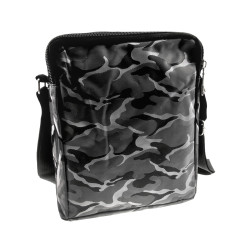 Waterdichte Schoudertas Unisex - Camouflage Grijs - 21 x 17 x 7 cm