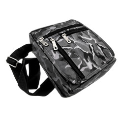 Waterdichte Schoudertas Unisex - Camouflage Grijs - 21 x 17 x 7 cm