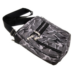 Waterdichte Schoudertas Unisex - Camouflage Grijs - 21 x 17 x 7 cm