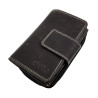 Matzwart Echt Leer Portemonnee RFID - Portemonnee met veel vakken