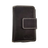 Matzwart Echt Leer Portemonnee RFID - Portemonnee met veel vakken