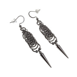 Haakoorbellen met Kettingen, Ringen en Spike Hanger - Lengte 50 mm