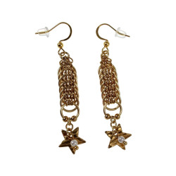 Haakoorbellen met Kettingen, Ringen en Spike Hanger - Lengte 50 mm