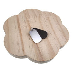 Unisex Jasseron Ketting + Dubbele Dogtag Hanger RVS Zwart-Zilverkleur