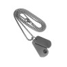 Unisex Jasseron Ketting + Dubbele Dogtag Hanger van Roestvrij Staal