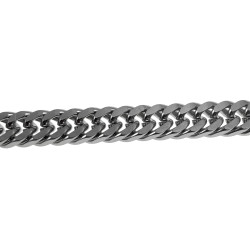 Unisex RVS Gourmet Schakel Armband - Verstelbaar 17-19 cm Breedte 6mm