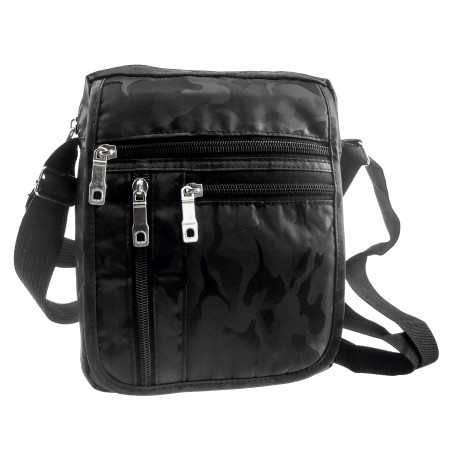 Schoudertas Unisex Camouflage Zwarte Antracietkleurige 21 x 17 x 7 cm