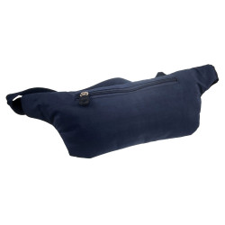 Donkerblauwe Heuptas Unisex Platte en Compacte Buideltas 27x13x1 cm