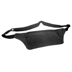 Zwart Antraciet Oxford-stof Platte Heuptas Unisex  23 x 11 x 1 cm