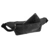 Zwart Antraciet Oxford-stof Platte Heuptas Unisex  23 x 11 x 1 cm