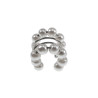 RVS Ear Cuff met Glasparels - 4-Rijgen - Handgemaakt door esde2