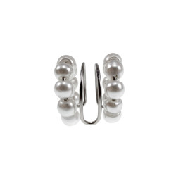 RVS Ear Cuff met Glasparels - 4-Rijgen - Handgemaakt door esde2