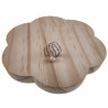 4-Rijgen RVS Ear Cuff Oorbel met Witte Glasparels - 13x13mm - Dames