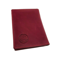 Platte Leren Portemonnee met Kaartvakken en RFID Unisex - Zwart