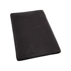 Compacte Donkerbruin Leren Portemonnee RFID-bescherming - ID venster