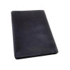 Compacte Donkerblauw Leren Portemonnee RFID-bescherming - ID venster