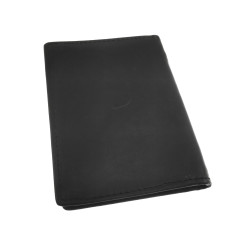 Compacte Zwart Leren Portemonnee RFID-bescherming - ID venster