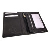 Compacte Zwart Leren Portemonnee RFID-bescherming - ID venster