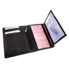 Compacte Zwart Leren Portemonnee RFID-bescherming - ID venster