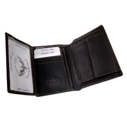 Unisex Portemonnee met Muntvak - RFID-bescherming - 100% buffelleer