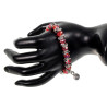Dames Armband van RVS Rode Kristallen - 16 tot 19cm - Exclusief esde2