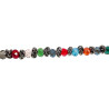Armband van RVS met Multicolor Kristallen 16 tot 19cm Exclusief esde2