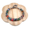 Armband van RVS met Multicolor Kristallen 16 tot 19cm Exclusief esde2