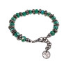Armband van RVS met Mintgroen Kristallen 16 tot 19cm Exclusief esde2