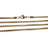 Jasseron Ketting Unisex - Verguld RVS - Lengte 80 cm – 2 mm