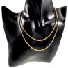 Jasseron Ketting Unisex - Verguld RVS - Lengte 80 cm – 2 mm