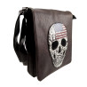 Unisex Urban Crossbodytas - Donkerbruine Imitatieleer - 30 x 26 x 5 cm