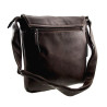 Unisex Urban Crossbodytas - Donkerbruine Imitatieleer - 30 x 26 x 5 cm